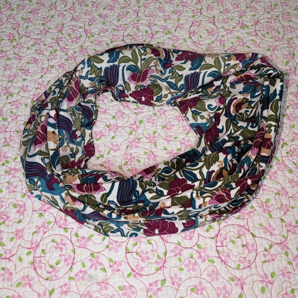 Infinity Scarf with Peacocks